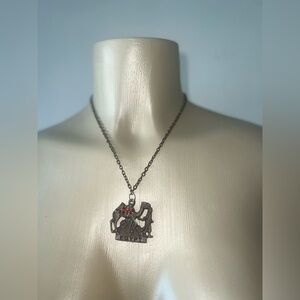 New NWOT Egypt Pink Rhinestone Necklace